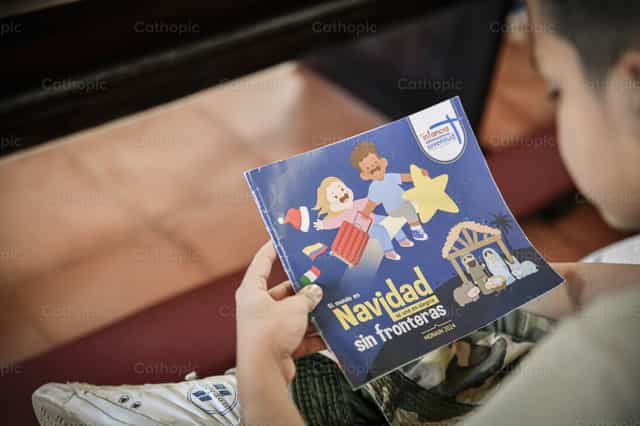 Catequese do Natal - Imagens católicas de stock