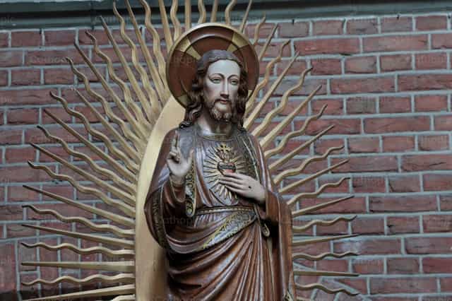 Cœur sacré de Jésus - Images catholiques de stock - Photo de encaminados vamos