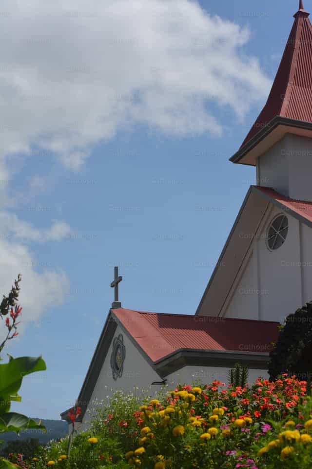 Bahay, palagi - Mga Catholic stock image