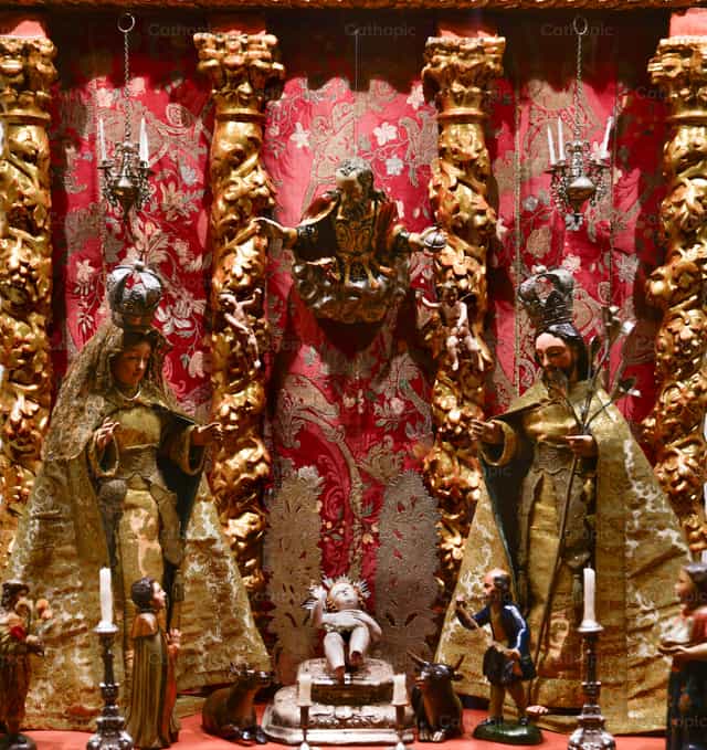 Nacimiento de Jesús y el Padre - Banco de imágenes católicas