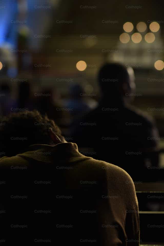 Dasal - Mga Catholic stock image