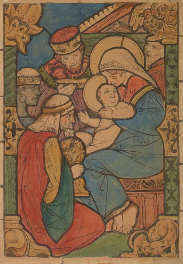 Anbetung der Könige - Katholische Stockfotos - Foto von Restored Christian Art