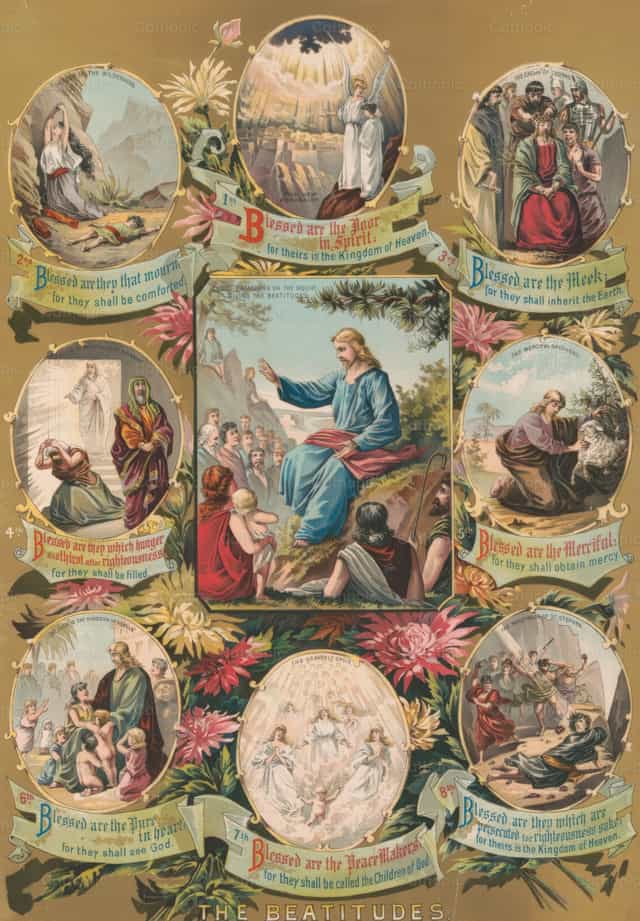 Les Béatitudes - Images catholiques de stock - Photo de Restored Christian Art