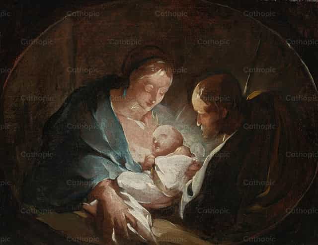 Die Heilige Familie - Katholische Stockfotos