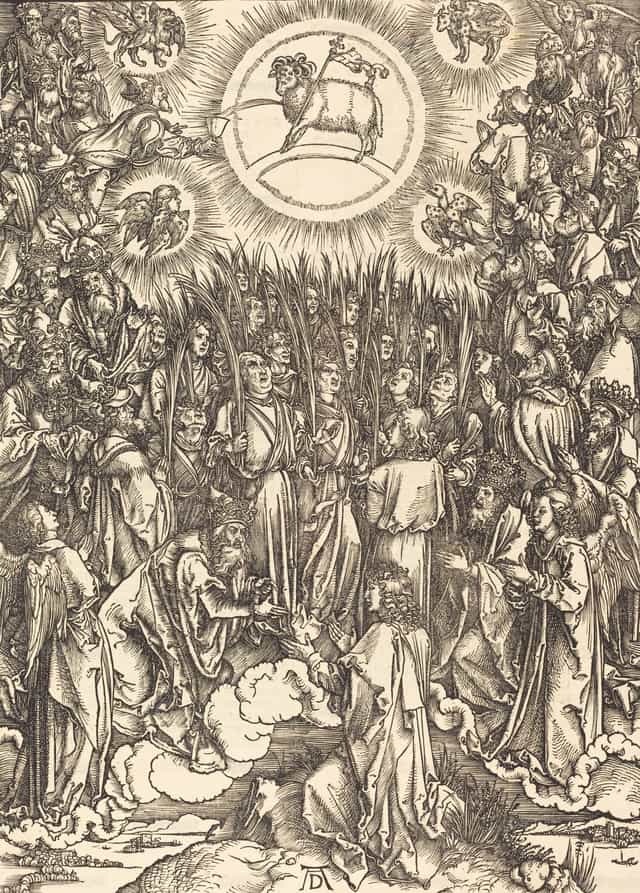 Ang Pagsamba sa Kordero - Mga Catholic stock image