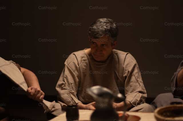 Apostol na Kumakain ng Katawan ni Kristo - Mga Catholic stock image
