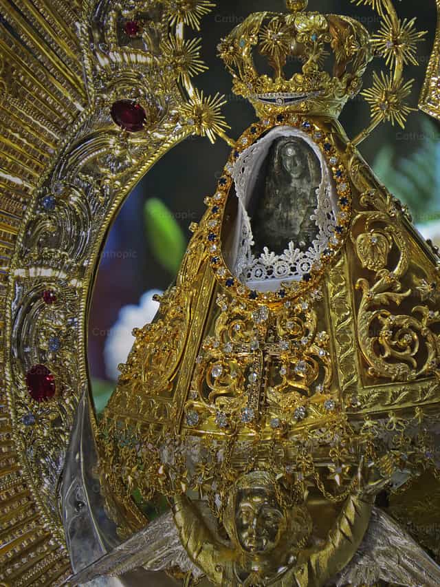 Birhen ng mga Anghel - Mga Catholic stock image
