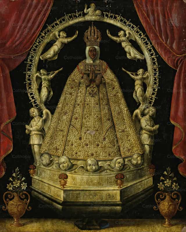 A Virgem do Sagrário de Toledo - Imagens católicas de stock