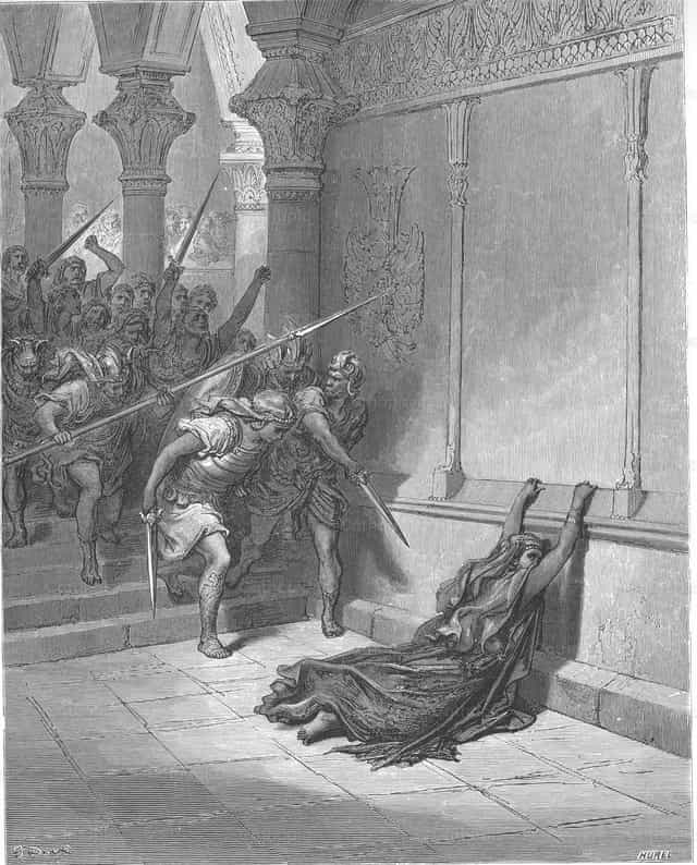 La muerte de Atalía - Banco de imágenes católicas