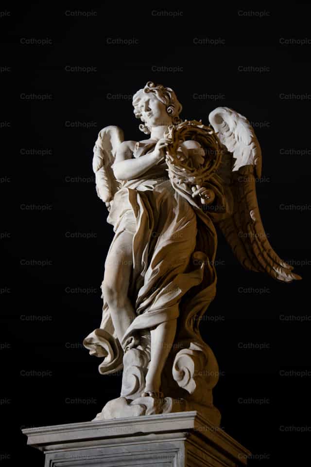 Anjo da Paixão - Imagens católicas de stock