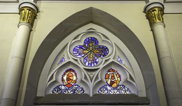Vitrail - Images catholiques de stock