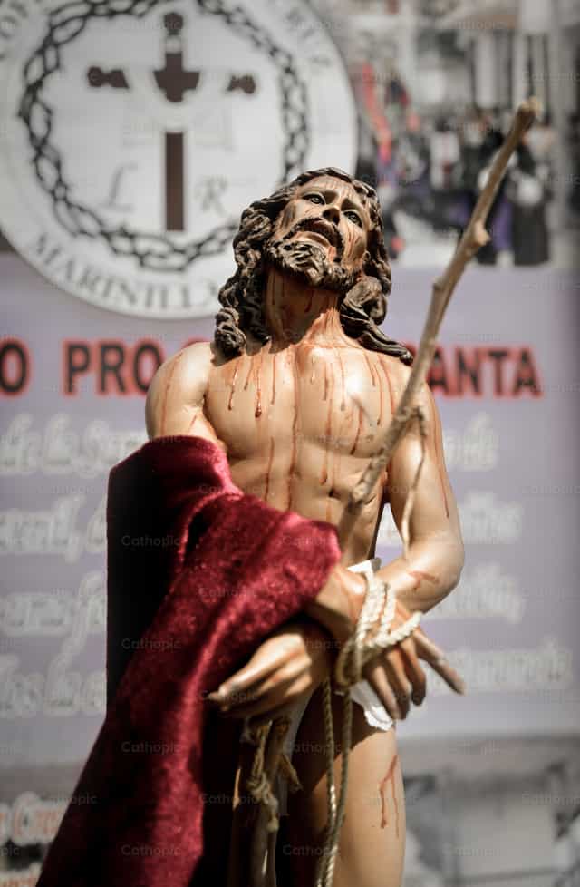 Jesus açoitado - Imagens católicas de stock - Foto de Carolina BR