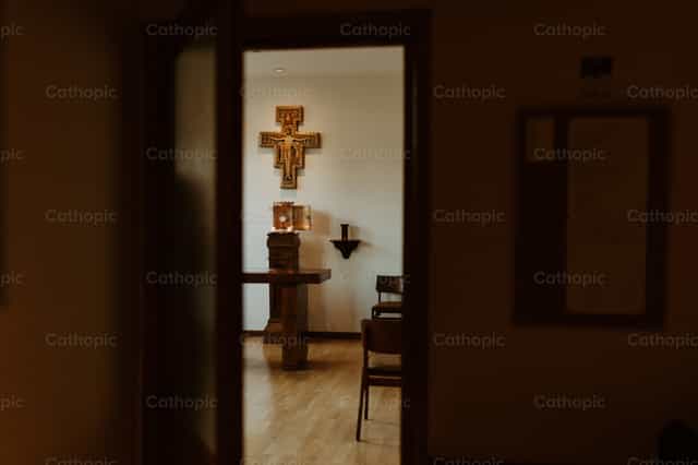 Franciscan Chapel - Catholic stock images