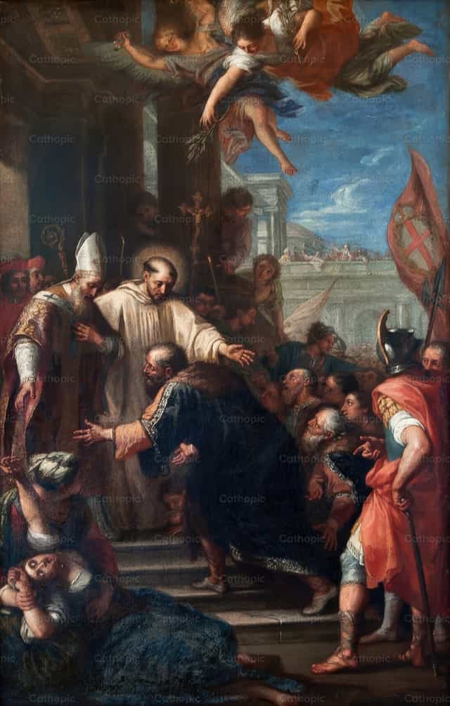 O fim do cisma de Anacleto - Imagens católicas de stock