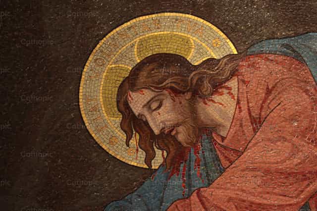 Sofrimento de Jesus - Imagens católicas de stock - Foto de encaminados vamos