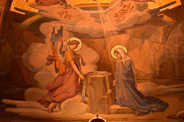 El ángel del Señor anuncio a María - Banco de imágenes católicas