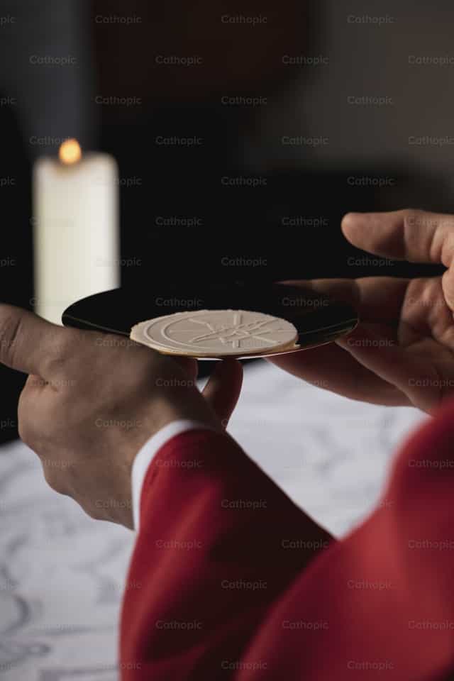 Presentation of Bread - Catholic stock images