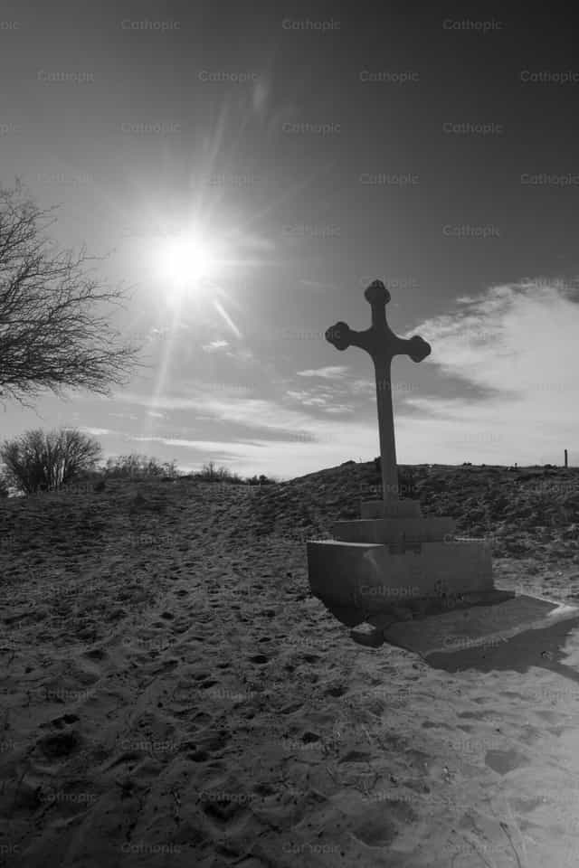 Cross and sun - Catholic stock images