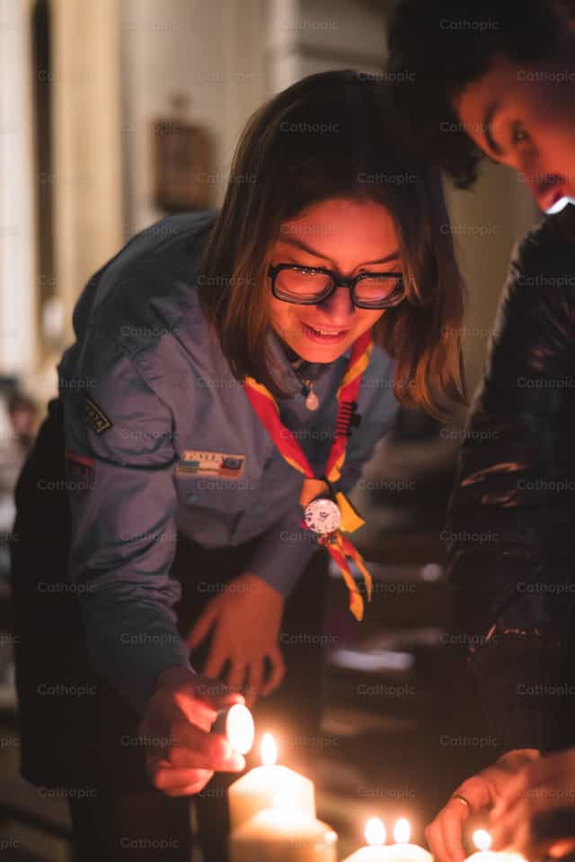 Scout - Mga Catholic stock image - Larawan ni Vytautas Markūnas SDB