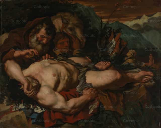 El buen samaritano - Banco de imágenes católicas - Fotografía por Restored Christian Art