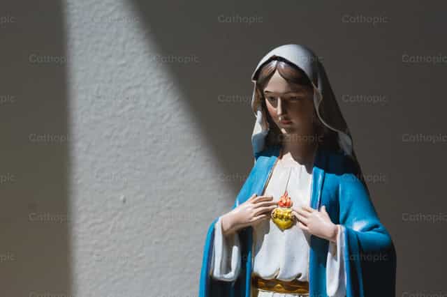 Coração Imaculado de Maria - Imagens católicas de stock