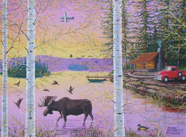 Moose Lake - Immagini stock cattoliche - Foto di Mike Bennett