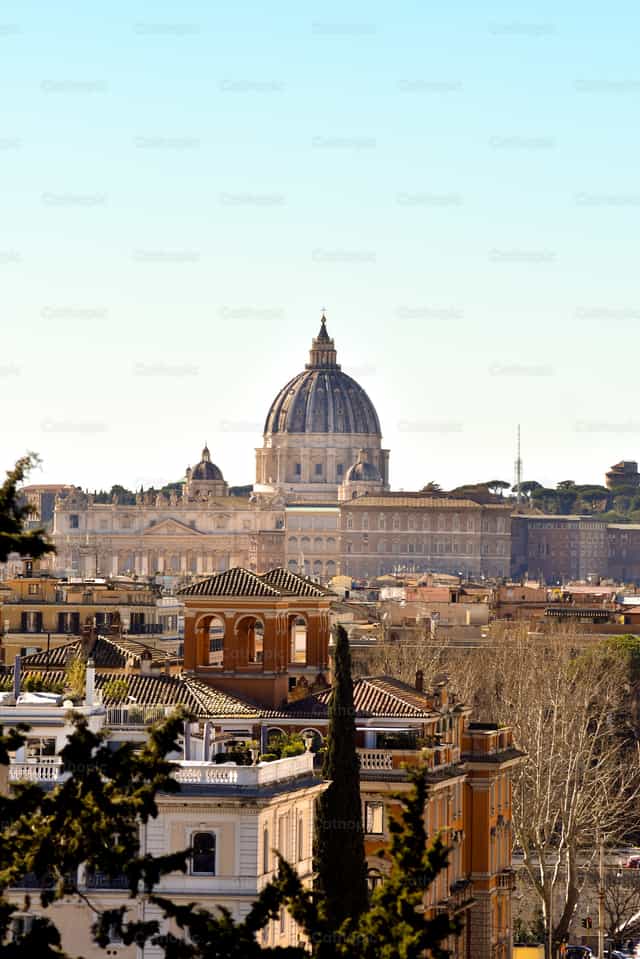 Kuppola ng Basilica ni San Pedro - Mga Catholic stock image - Larawan ni Samuel Rufini