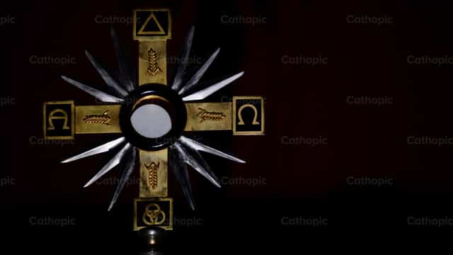 Ora santa - Immagini stock cattoliche