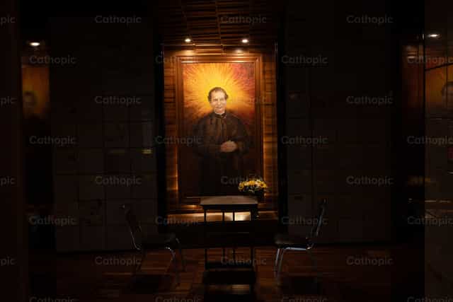 Mosaïque de saint Jean Bosco - Images catholiques de stock - Photo de Gerardo Juarez