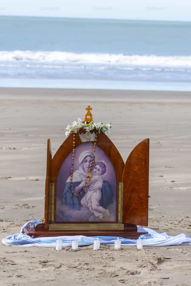 Virgem de Schoenstatt - Imagens católicas de stock