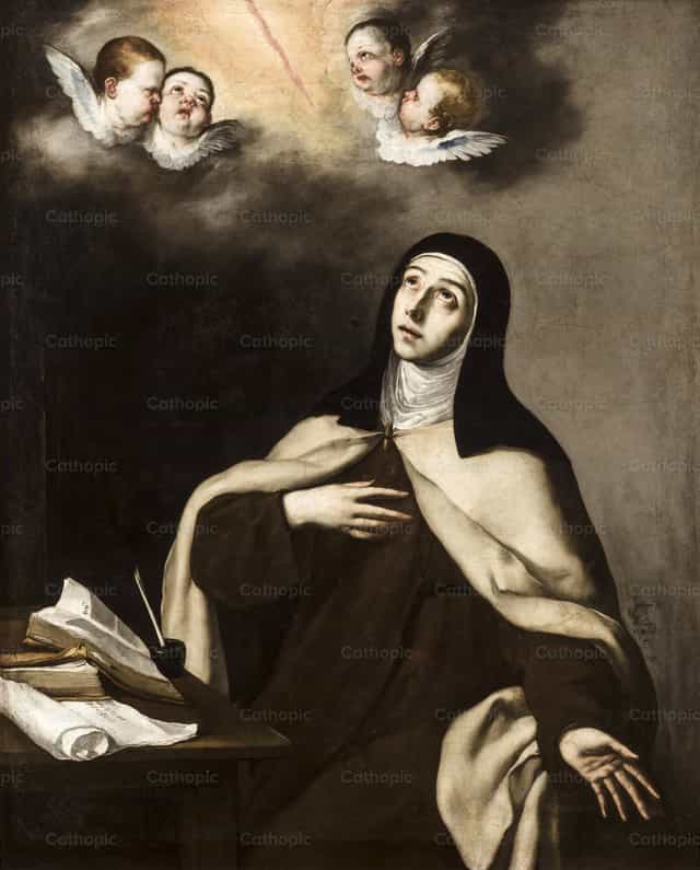 Santa Teresa de Jesús - Banco de imágenes católicas - Fotografía por Restored Christian Art