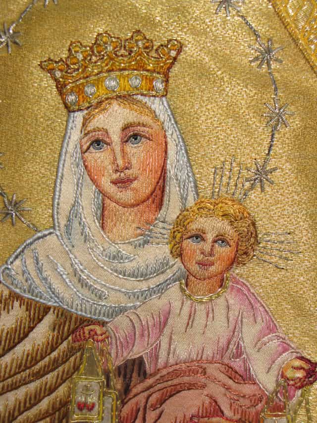 Saint Mary of Mount Carmel - Catholic stock images