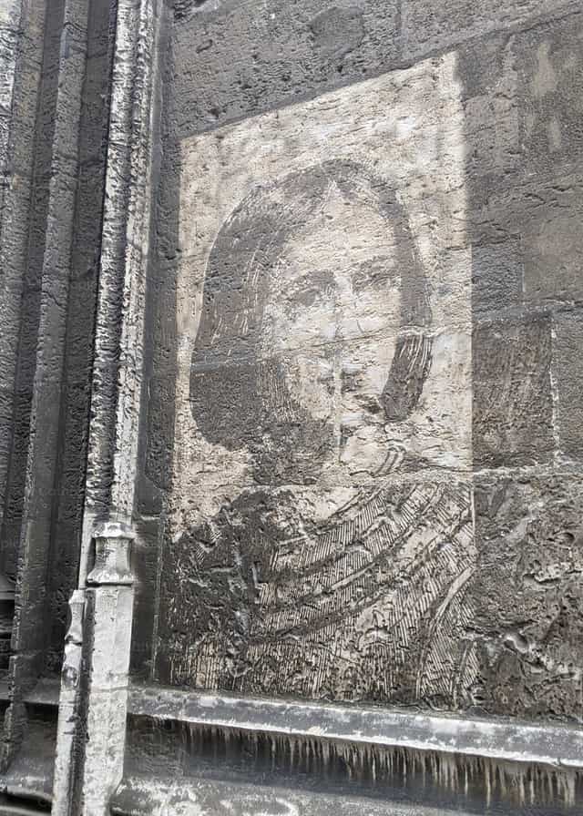 S. Giovanna Graffiti - Immagini stock cattoliche