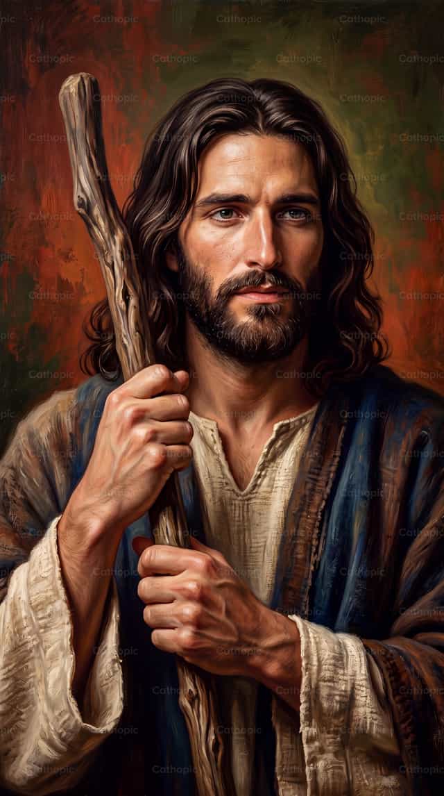Hesus, ang Mabuting Pastol - Mga Catholic stock image