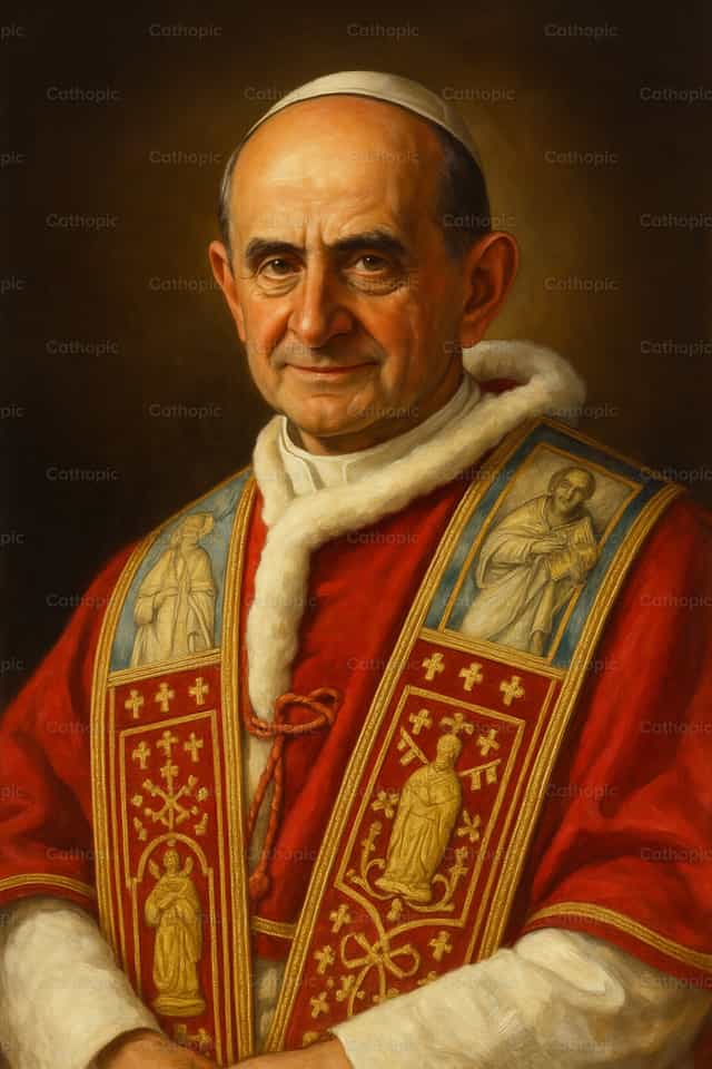 Papa Paolo VI - Immagini stock cattoliche