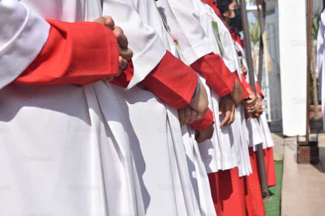 Blanco y rojo - Banco de imágenes católicas