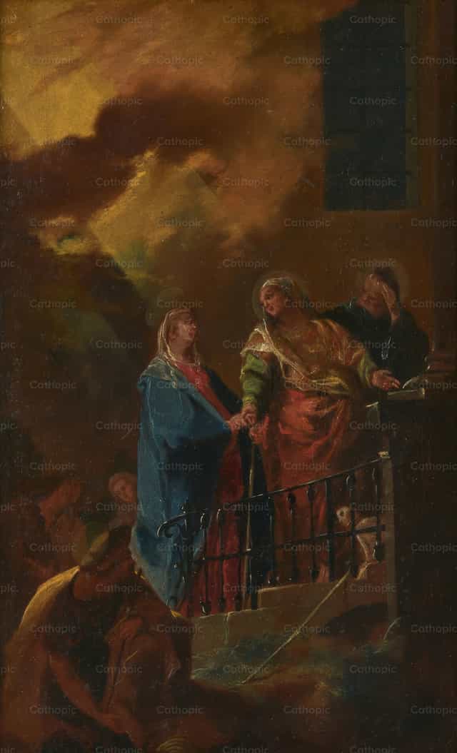 Nawiedzenie Maryi - Katolickie zdjęcia stockowe