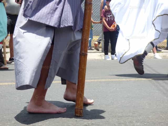 Faith in every step - Catholic stock images