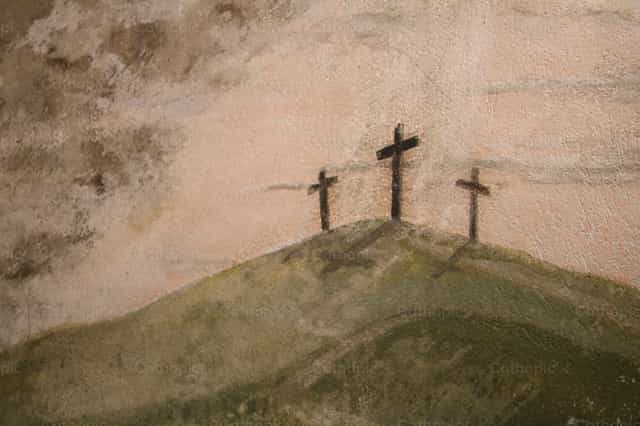 Monte Calvário - Imagens católicas de stock
