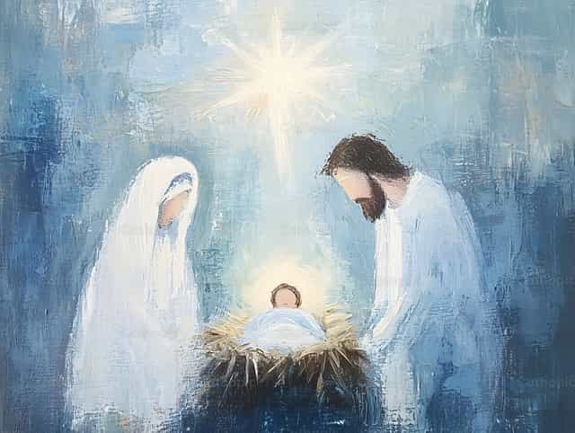 Escena de Navidad - Banco de imágenes católicas