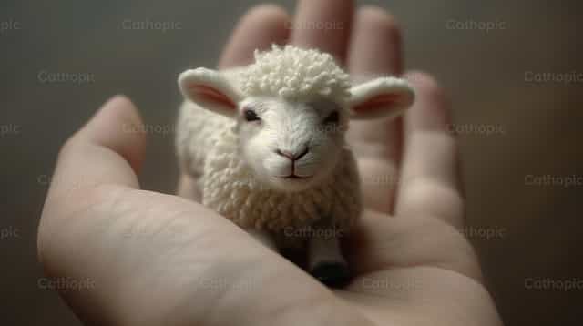 Ovelhinhas pequenas - Imagens católicas de stock - Foto de Carolina BR