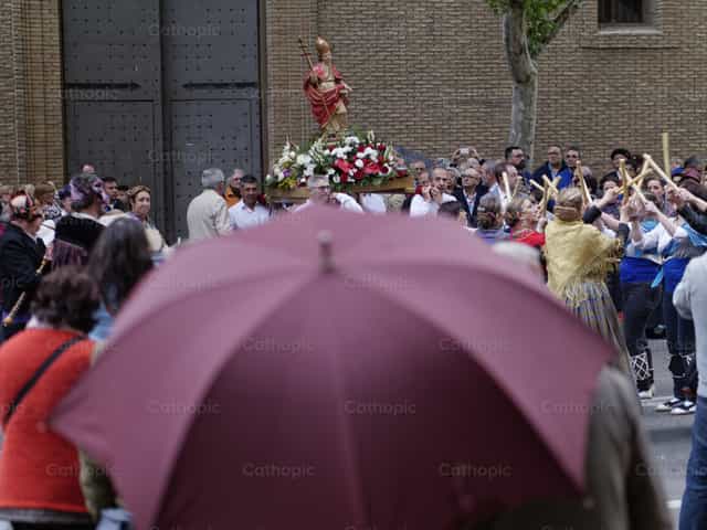 Prusisyon ni San Gregorio Magno - Mga Catholic stock image