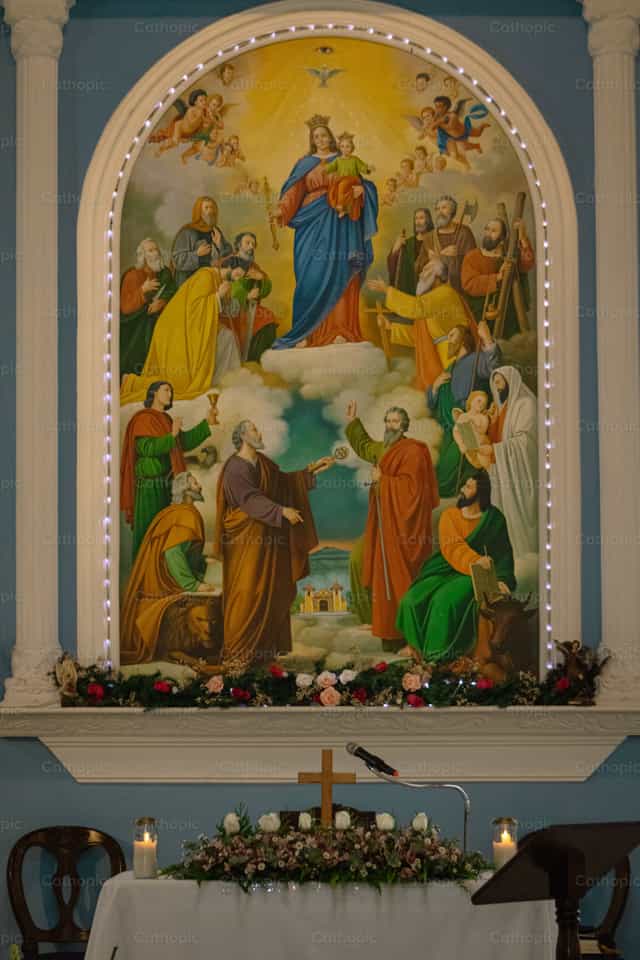 Mural de Maria Auxiliadora - Banco de imágenes católicas - Fotografía por Andrés José Barbera Zambrano