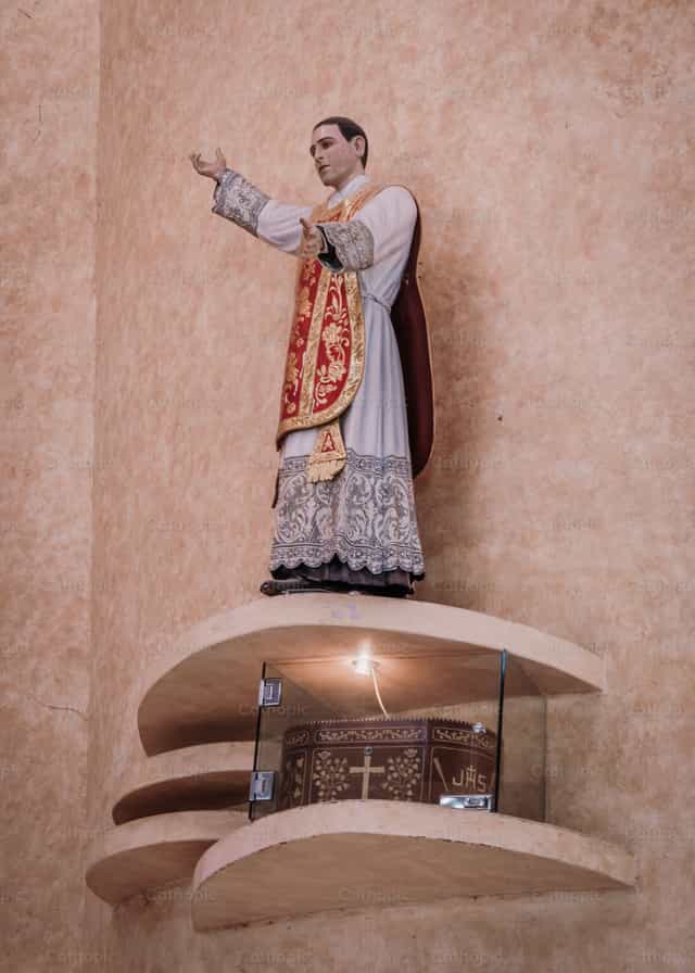 Saint Toribio Romo Statue - Catholic stock images