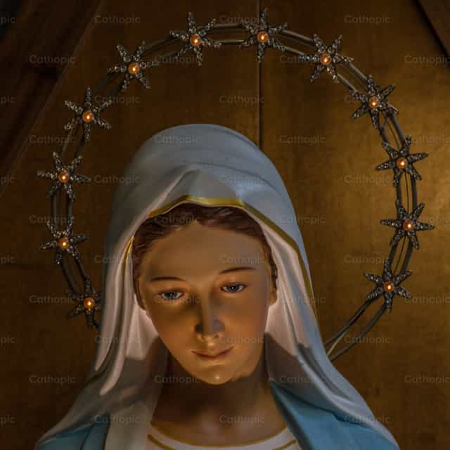 Ang kanyang tingin - Mga Catholic stock image