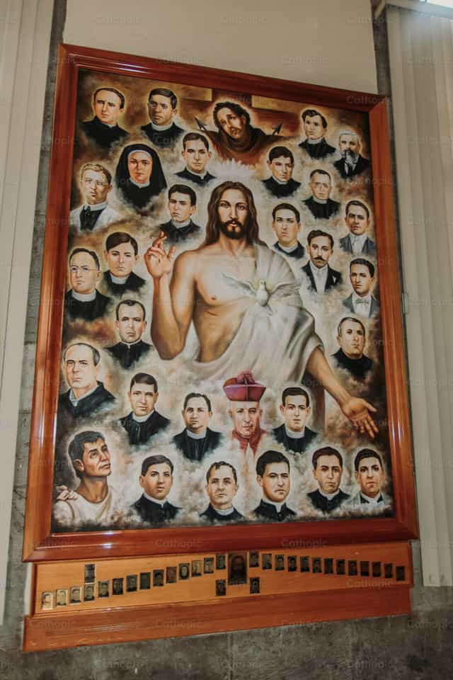 Jesus Cristo e os mártires mexicanos - Imagens católicas de stock - Foto de Valentina Alvarez de Gonzalez