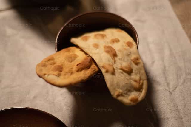 Kunin at kainin, ito ang Aking Katawan, Huling Hapunan - Mga Catholic stock image