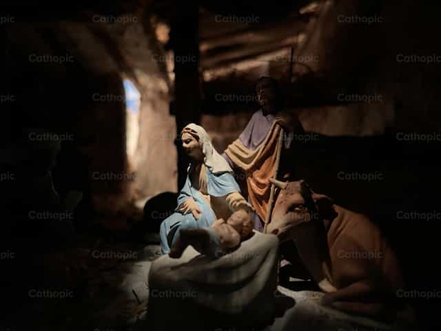 Naissance de Jésus - Images catholiques de stock