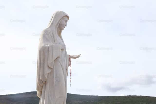 Mary and the Rosary - Catholic stock images