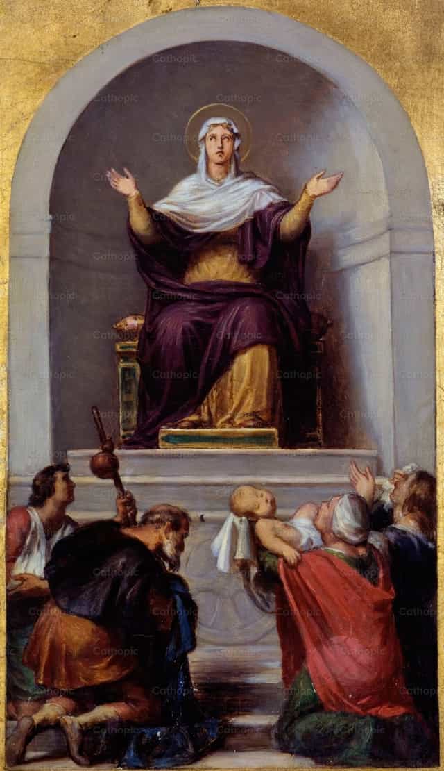 Ang Birhen bilang Tagapagbigay-Lakas - Mga Catholic stock image - Larawan ni Restored Christian Art